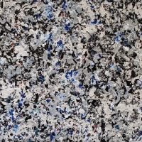 Salt sea, mixta sobre tela, 40x70cm, 2019